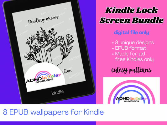 Bookish Aesthetic Kindle Wallpaper Bundle
